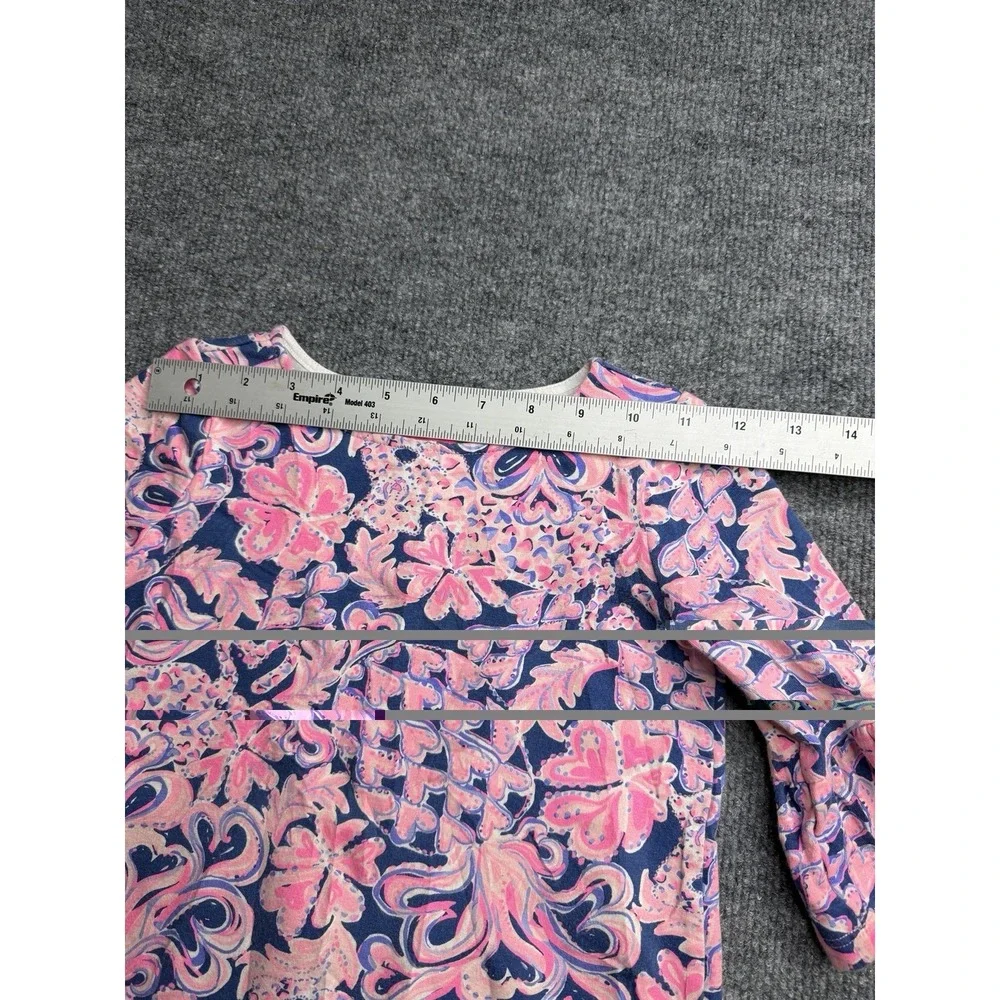 Lilly Pulitzer Sorrento Dress Girls S 4-5 Multicolor Bell Sleeve Shift Ruffle